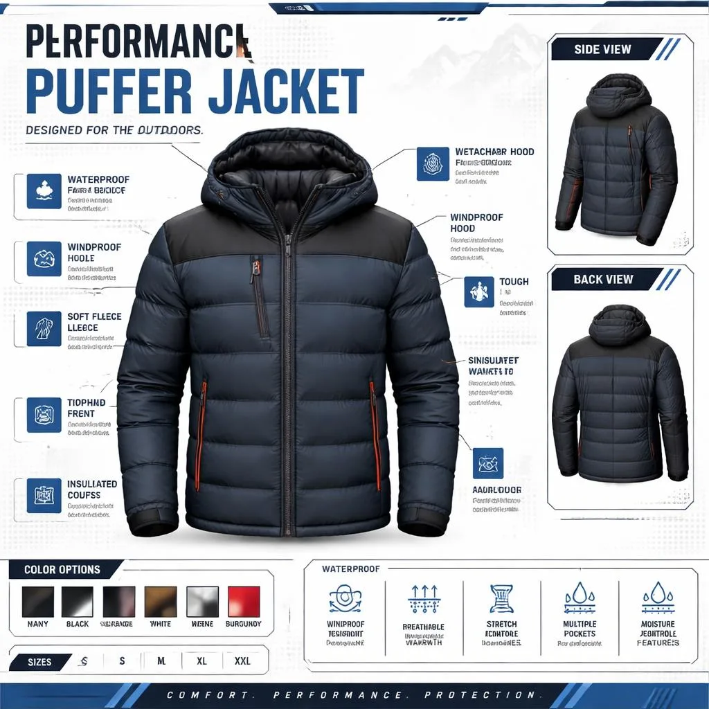 Puffer Jackets Gpt One More With Different Color And Design Create A Puffer Jacket