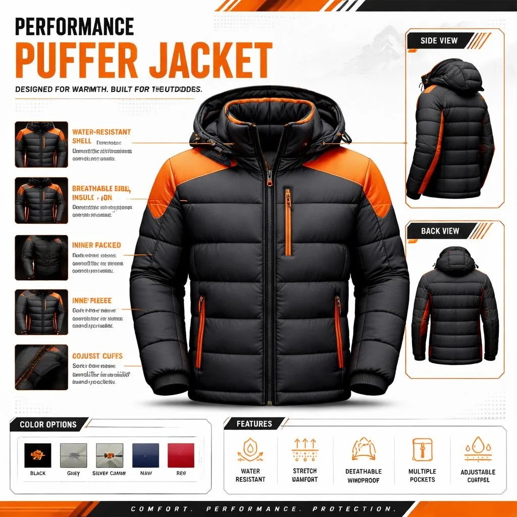 Puffer Jackets Gpt Please Generate A Puffer Jacket I Have Gave You An Example Do Not Exactl