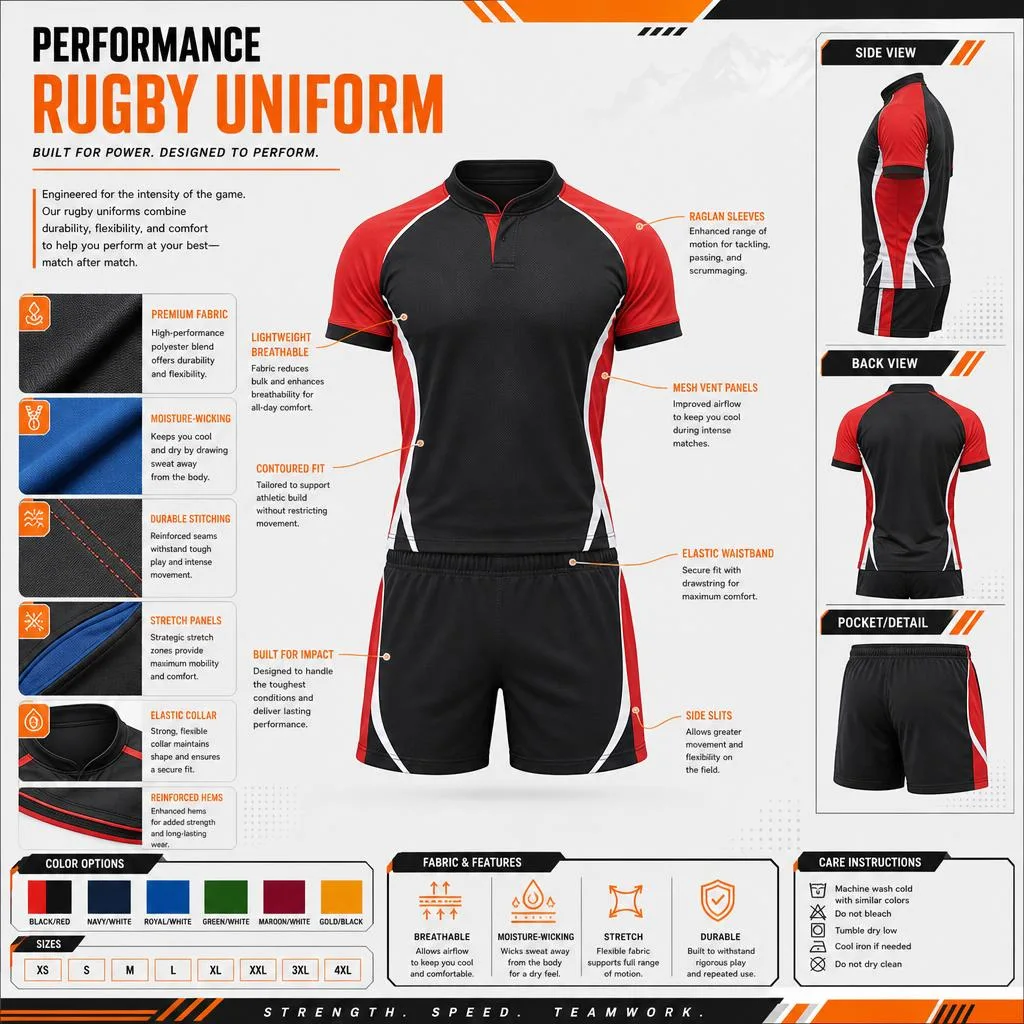 Rugby Uniform Gpt Now Please Create Rugby Uniform Images All Different Designs And Colors Please
