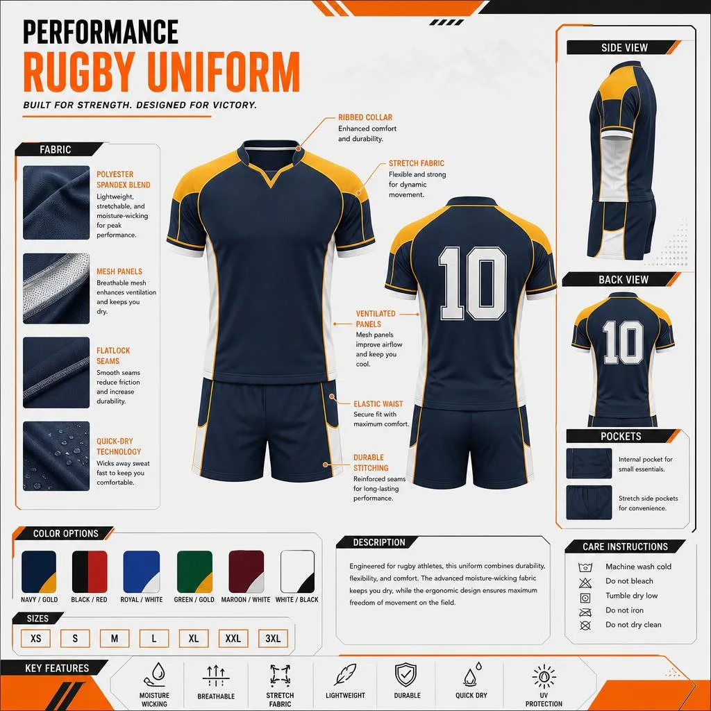 Rugby Uniform Gpt Now Please Create Rugby Uniform Images All Different Designs And Colors Please