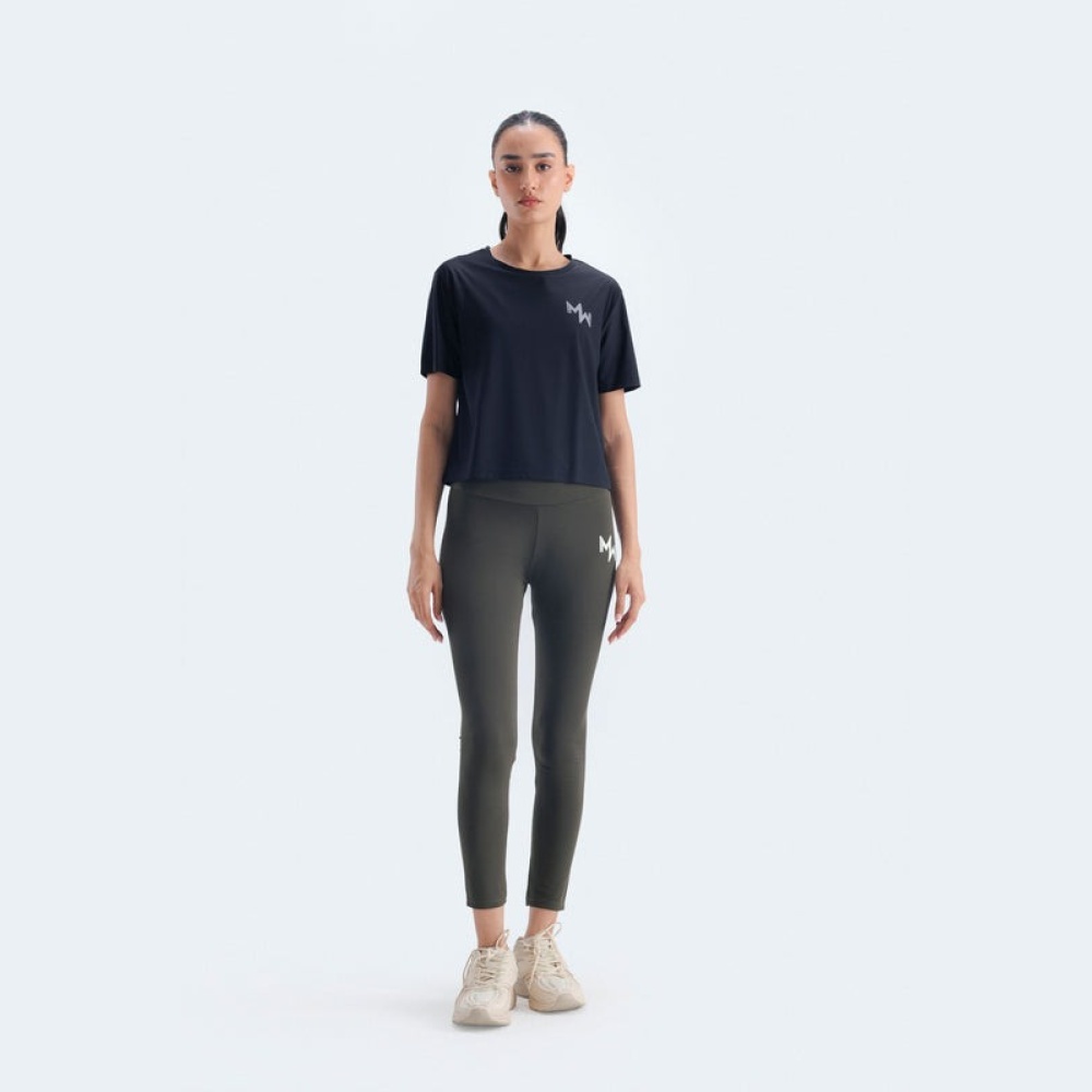 Women's Relaxed Boxy Short-Sleeve Gym Workout T-Shirt